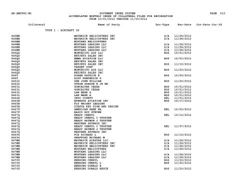 Mnth Index Collateral - Flight Standards Service - Civil Aviation ...