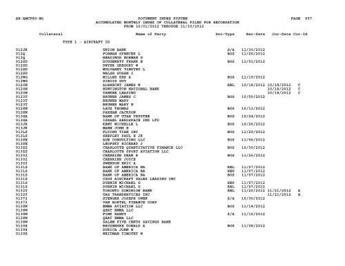 Mnth Index Collateral - Flight Standards Service - Civil Aviation ...