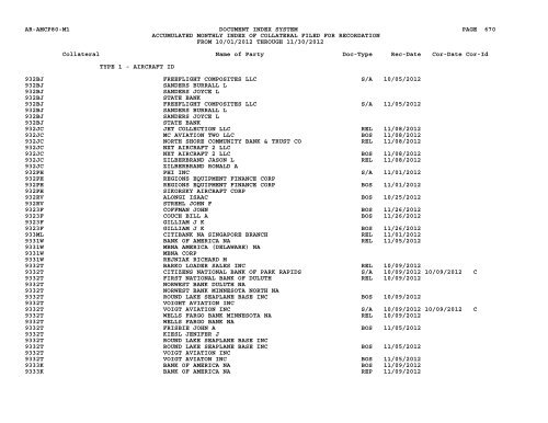 Mnth Index Collateral - Flight Standards Service - Civil Aviation ...