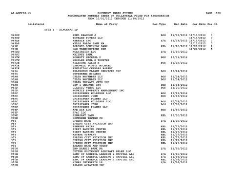 Mnth Index Collateral - Flight Standards Service - Civil Aviation ...