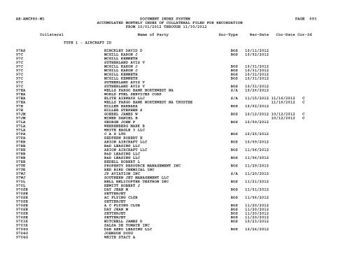 Mnth Index Collateral - Flight Standards Service - Civil Aviation ...