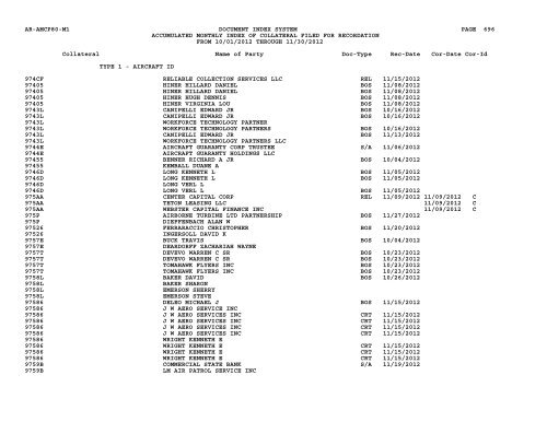 Mnth Index Collateral - Flight Standards Service - Civil Aviation ...