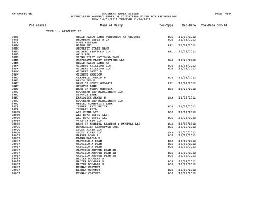 Mnth Index Collateral - Flight Standards Service - Civil Aviation ...