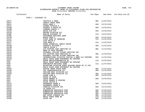 Mnth Index Collateral - Flight Standards Service - Civil Aviation ...