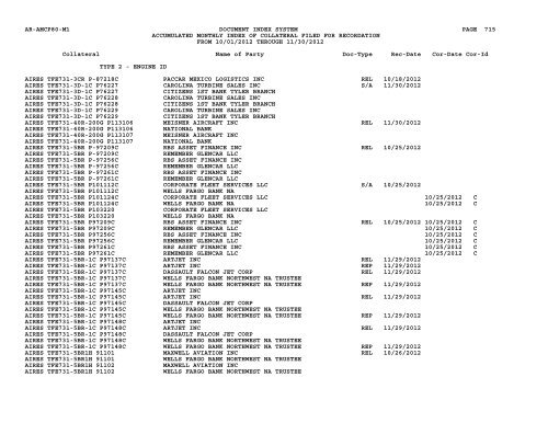 Mnth Index Collateral - Flight Standards Service - Civil Aviation ...