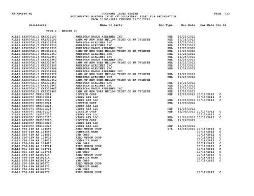 Mnth Index Collateral - Flight Standards Service - Civil Aviation ...