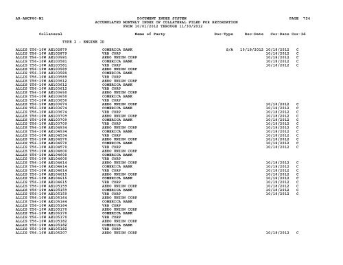 Mnth Index Collateral - Flight Standards Service - Civil Aviation ...