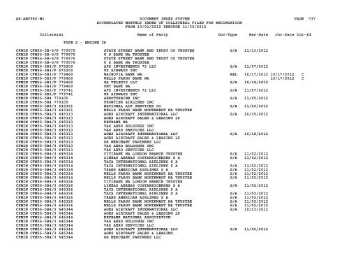 Mnth Index Collateral - Flight Standards Service - Civil Aviation ...