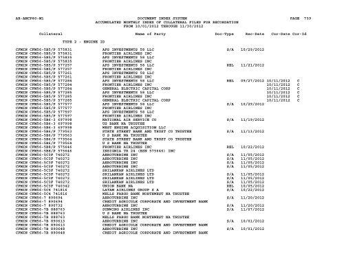 Mnth Index Collateral - Flight Standards Service - Civil Aviation ...