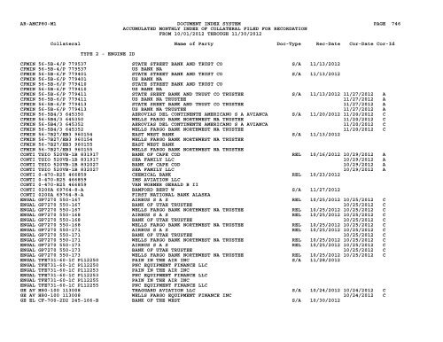 Mnth Index Collateral - Flight Standards Service - Civil Aviation ...