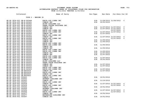 Mnth Index Collateral - Flight Standards Service - Civil Aviation ...