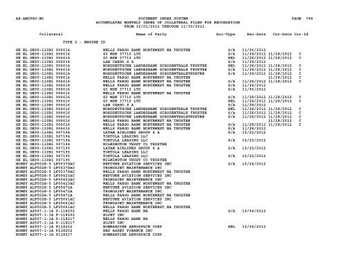 Mnth Index Collateral - Flight Standards Service - Civil Aviation ...