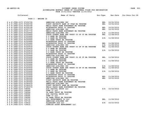 Mnth Index Collateral - Flight Standards Service - Civil Aviation ...