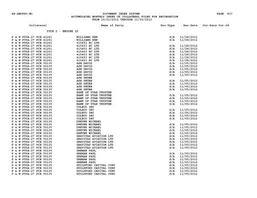 Mnth Index Collateral - Flight Standards Service - Civil Aviation ...