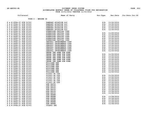 Mnth Index Collateral - Flight Standards Service - Civil Aviation ...