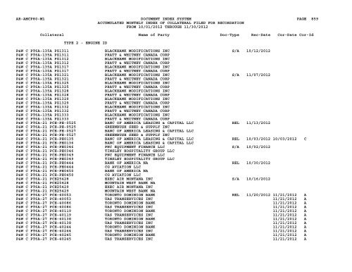 Mnth Index Collateral - Flight Standards Service - Civil Aviation ...