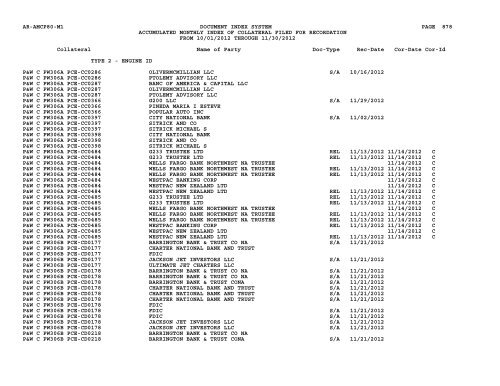 Mnth Index Collateral - Flight Standards Service - Civil Aviation ...