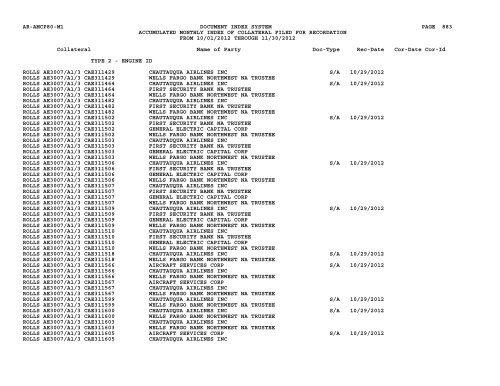 Mnth Index Collateral - Flight Standards Service - Civil Aviation ...