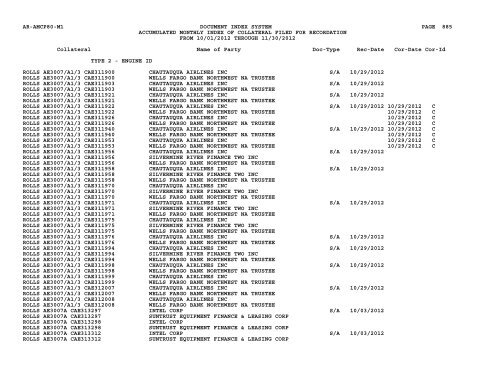 Mnth Index Collateral - Flight Standards Service - Civil Aviation ...