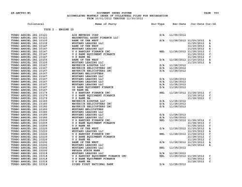 Mnth Index Collateral - Flight Standards Service - Civil Aviation ...