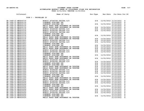 Mnth Index Collateral - Flight Standards Service - Civil Aviation ...