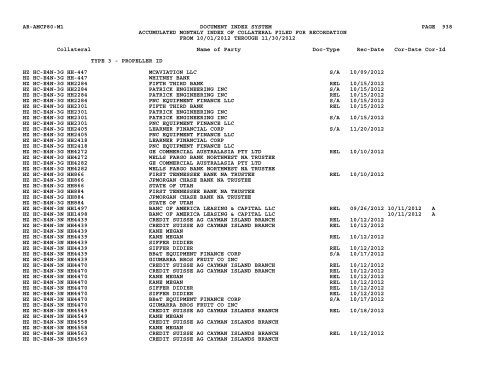 Mnth Index Collateral - Flight Standards Service - Civil Aviation ...