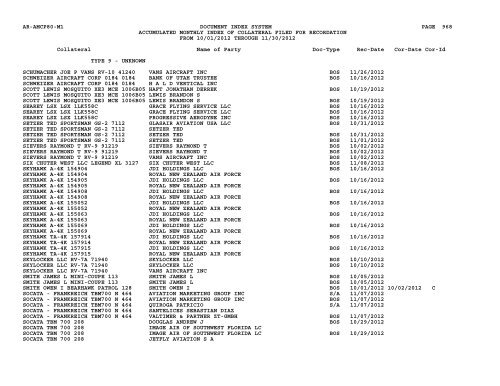 Mnth Index Collateral - Flight Standards Service - Civil Aviation ...