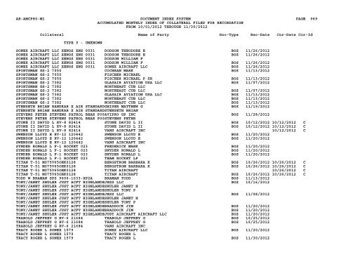 Mnth Index Collateral - Flight Standards Service - Civil Aviation ...