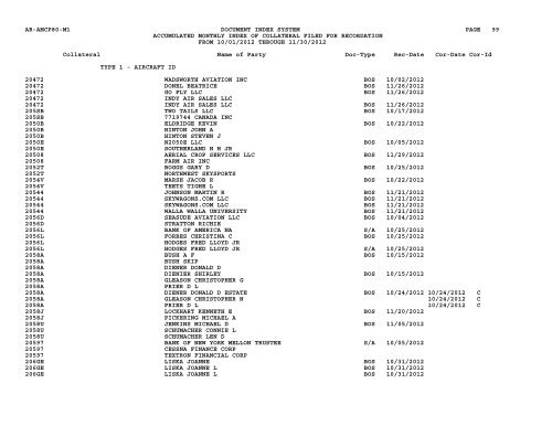 Mnth Index Collateral - Flight Standards Service - Civil Aviation ...