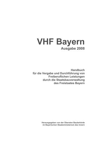 VHF Bayern Ausgabe 2008 Handbuch für die Vergabe und ...