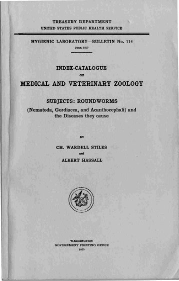 MEDICAL AND VETERINARY ZOOLOGY - Repository