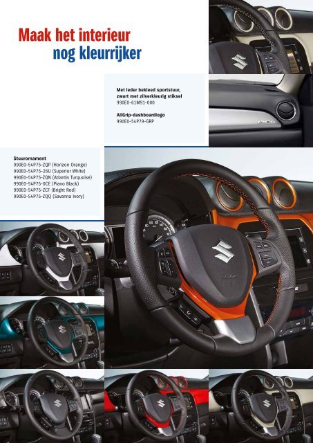 Suzuki Vitara accessoirebrochure