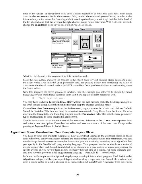 The Kyma Language for Sound Design, Version 4.5