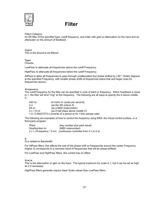 The Kyma Language for Sound Design, Version 4.5