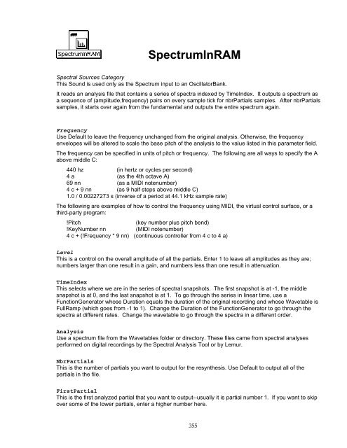 The Kyma Language for Sound Design, Version 4.5