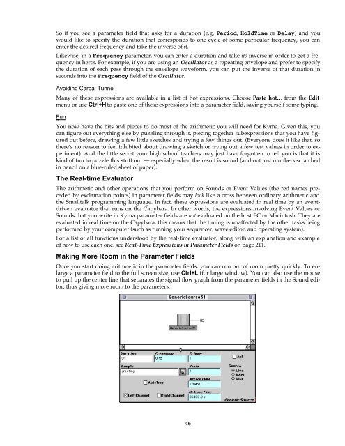 The Kyma Language for Sound Design, Version 4.5