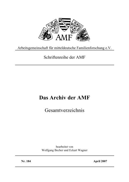 Das Archiv der AMF