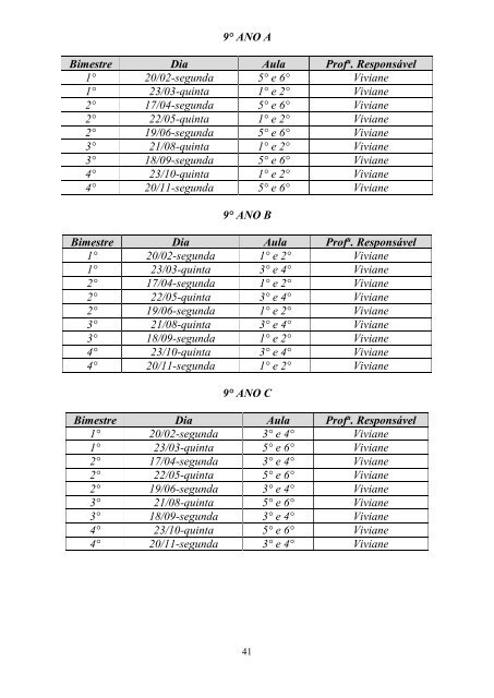 Manual de Programação 2017 - 6ª Ano A