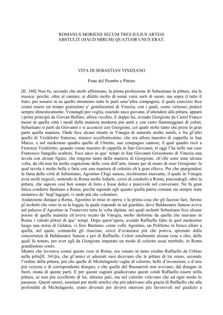 [II. 1] VITA DI LIONARDO DA VINCI Pittore e Scultore Fiorentino ...