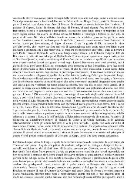 [II. 1] VITA DI LIONARDO DA VINCI Pittore e Scultore Fiorentino ...