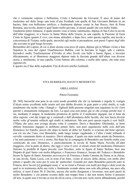 [II. 1] VITA DI LIONARDO DA VINCI Pittore e Scultore Fiorentino ...