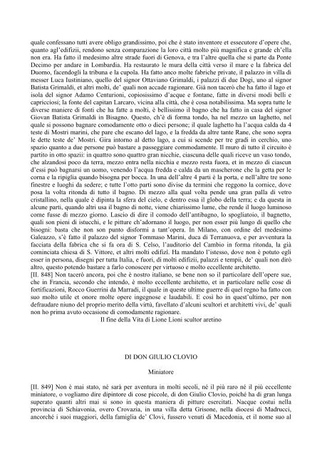 [II. 1] VITA DI LIONARDO DA VINCI Pittore e Scultore Fiorentino ...