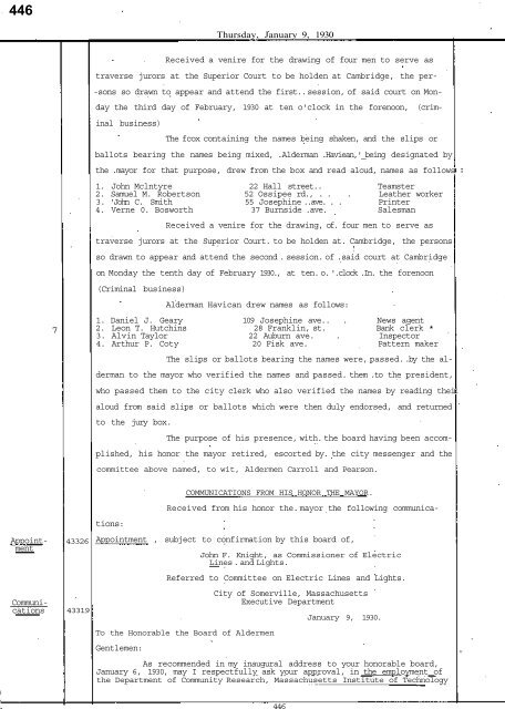 Petitions - City of Somerville