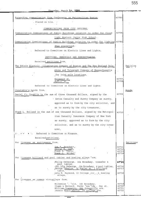 Petitions - City of Somerville