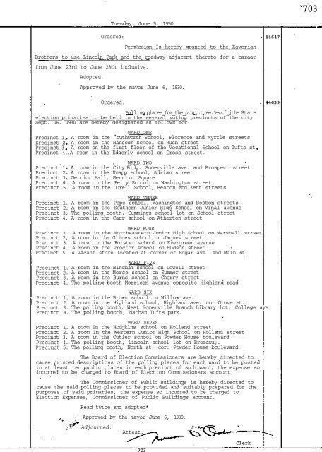 Petitions - City of Somerville