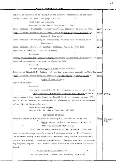 Petitions - City of Somerville