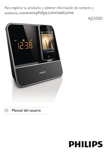 Philips Radio-rÃ©veil pour iPod/iPhone - Mode dâemploi - ESP