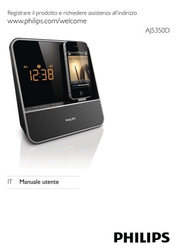 Philips Radio-rÃ©veil pour iPod/iPhone - Mode dâemploi - ITA