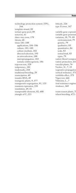 Principles of Plant Genetics and Breeding