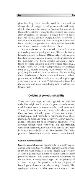 Principles of Plant Genetics and Breeding